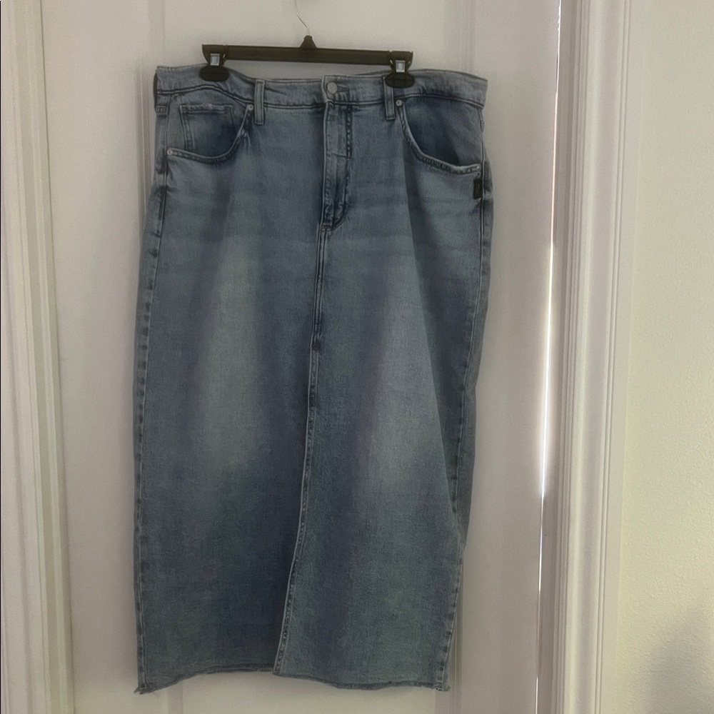 Silver Jeans Light Blue A-Line Skirt